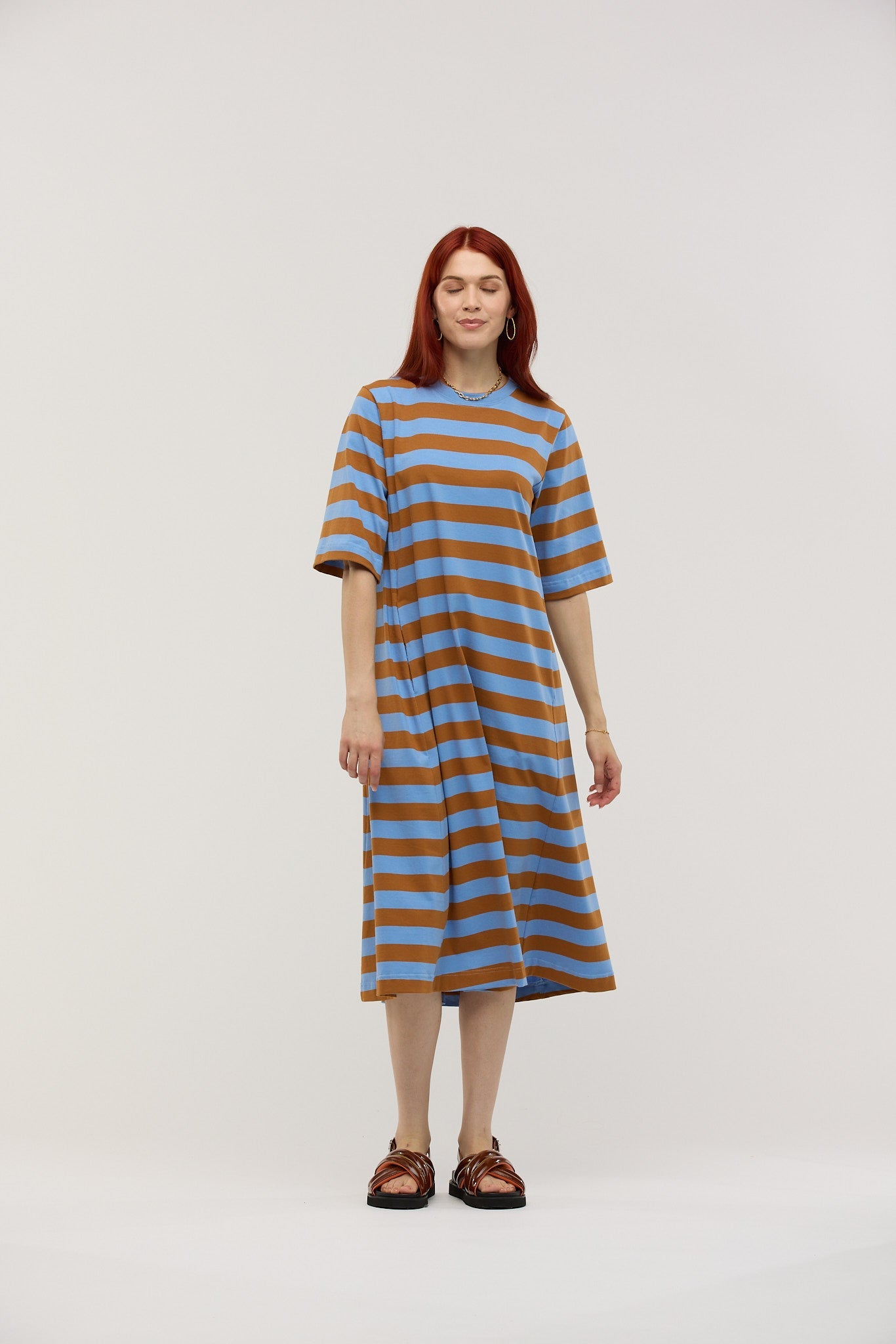Traveller Stripe Midi Dress