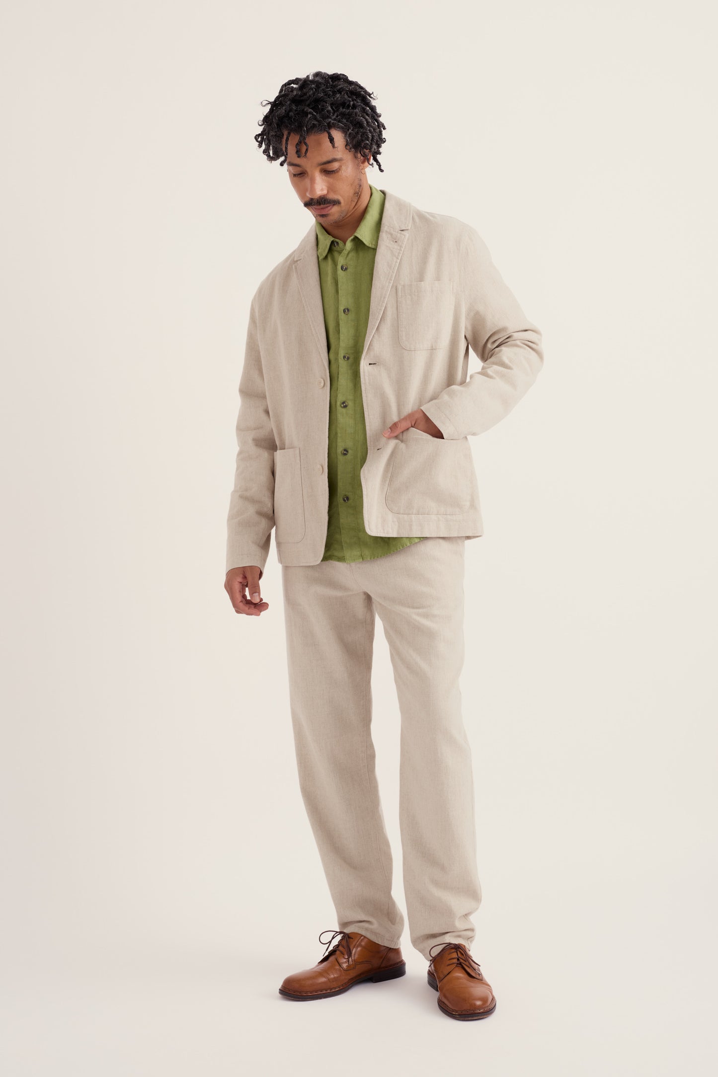 Men's Messack Cotton-Linen Jacket