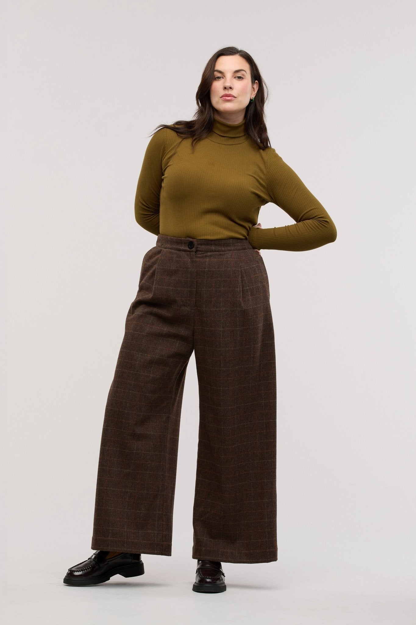 Traveller Rib Roll Neck Top